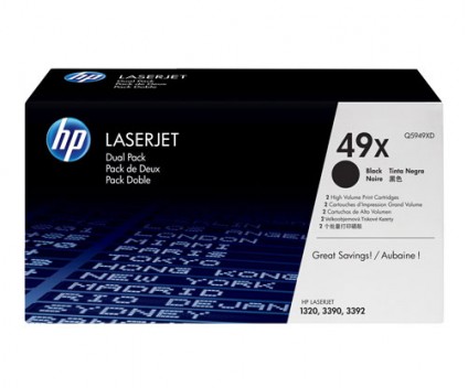 2 Toners Originais, HP 49X Preto ~ 6.000 Paginas