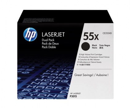 2 Toners Originais, HP 55X Preto ~ 12.500 Paginas