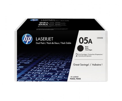 2 Toners Originais, HP 05A Preto ~ 2.300 Paginas