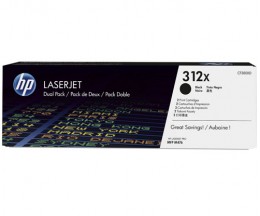 2 Toners Originais, HP 312X Preto ~ 4.400 Paginas