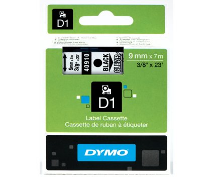 Fita Original DYMO 40910 Preto 9mm x 7m