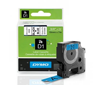 Fita Original DYMO 45806 Preto / Azul 19mm x 7m