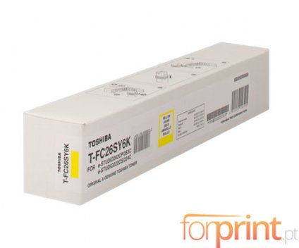 Toner Original Toshiba T-FC 26 SY 6K Amarelo ~ 6.000 Paginas